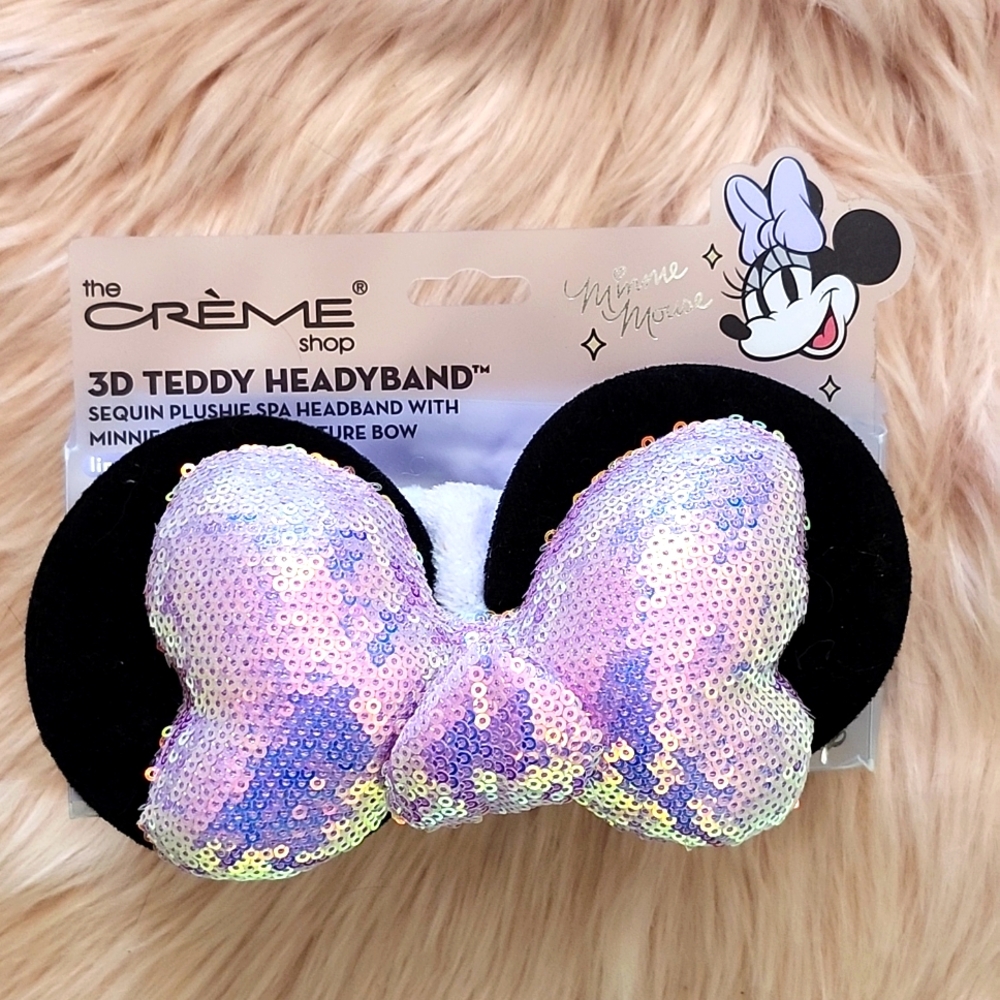 Brand New The Creme Shop X MINNIE MOUSE 3D Teddy Headyband